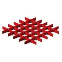 Грильято ячейка 100x100, высота 50 мм, ширина 10 мм, окраска по RAL