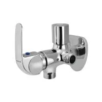 Двухходовой угловой кран с фланцами Essco Orbit ORB-CHR-105067 Хром