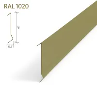 Рейка Албес A91SP оцинкованная RAL1020 Оливково-жёлтый