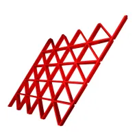 Грильято Треугольное GTA-150 150х150х150мм окраска по RAL, высота 40 мм, ширина 10 мм