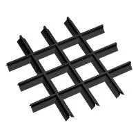 Грильято Пирамидальный ячейка 150х150мм, черный, высота 42.5 мм, ширина 10 мм