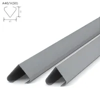 Рейка A40V V-образный дизайн металлик