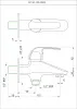 Двухходовой смесители с фланцем Essco Orbit ORB-CHR-105041 Хром