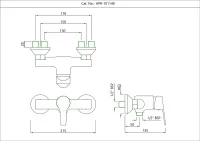 Однорычажный смеситель для душа Essco Aspire APR-CHR-101149 Хром