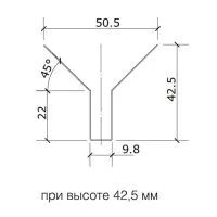 Грильято Пирамидальный ячейка 150х150мм, белый матовый, высота 42.5 мм, ширина 10 мм