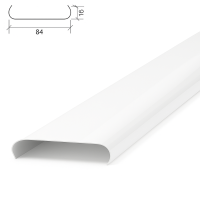 Потолочная рейка Албес A84A белый глянец