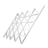 Грильято Треугольное GTA-150 150х150х150мм белый матовый, высота 40 мм, ширина 10 мм