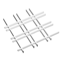 Грильято Нестандартная ячейка Модель 2 ячейка 150х50мм, белый матовый, высота 30 мм, ширина 5 мм