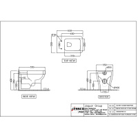 Унитаз напольный безободковый Essco Aspire AIS-WHT-101955P180SPPSM Белый