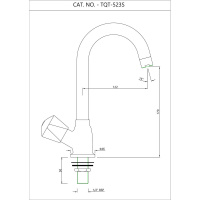 Кран для раковины в кухню Essco Tropical TQT-CHR-523S Хром