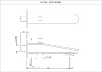 Излив для ванны Essco Orbit SPE-CHR-105463 с дивертором Хром